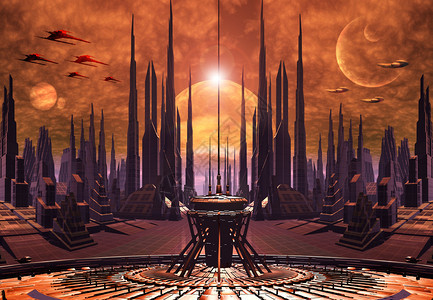 外星球奇幻科幻科技背景背景图片