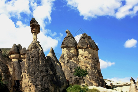 Cappadocia公园火山岩层的图片