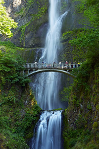 MultnomahFallsOregon俄勒冈瀑布摄影收藏垂直摄影中著名的图片