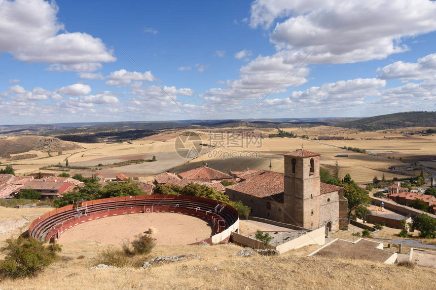 西班牙卡斯蒂利亚拉曼查阿蒂恩扎瓜达拉哈省圣玛丽亚高清图片下载正版图片502740210摄图网