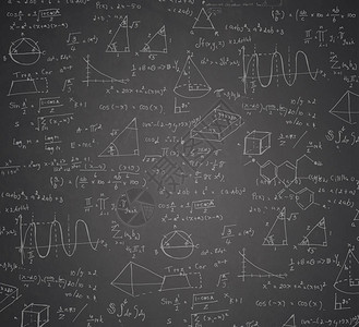 背景的黑板上数学公式和统计数学NAMEOFTRANS图片