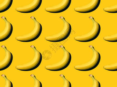 黄色上新成熟香蕉模背景图片
