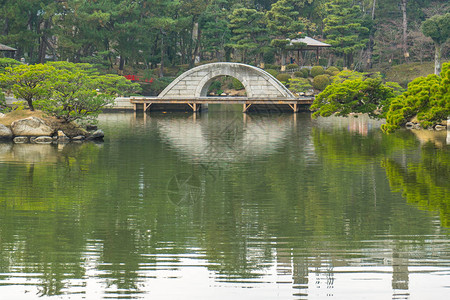 日本广岛日本风格的花园舒基安Shuk图片