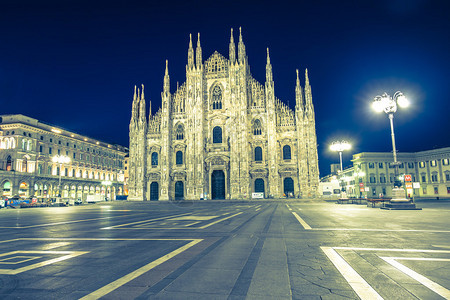 意大利米兰大教堂的Duomo图片