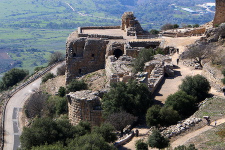 以色列的尼姆罗德堡垒是一个中世纪堡垒图片