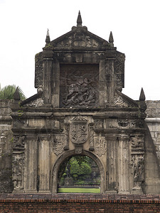 马尼拉历史古城区的圣地亚哥堡Santiag图片