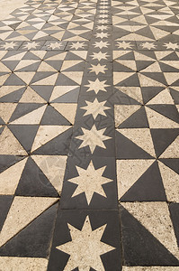 布尔戈斯大教堂的陶瓷地板图片