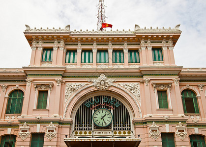 西贡中央邮局前台约1891图片