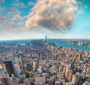 纽约天际线的景色图片