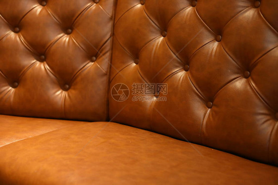 内装饰室内家具中的棕色沙发图片