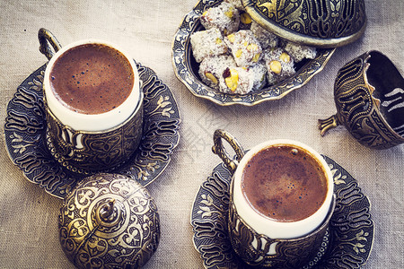 土耳其咖啡配土耳其软糖图片