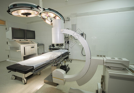 医院手术室的高科技背景图片