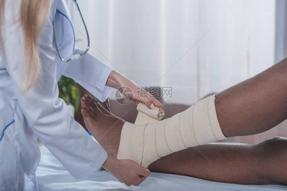 AfricanUSA病人腿条形医图片