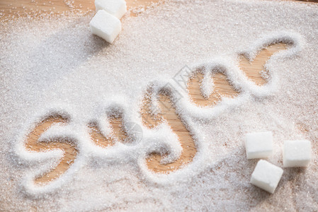 题字糖做成一堆白砂糖图片