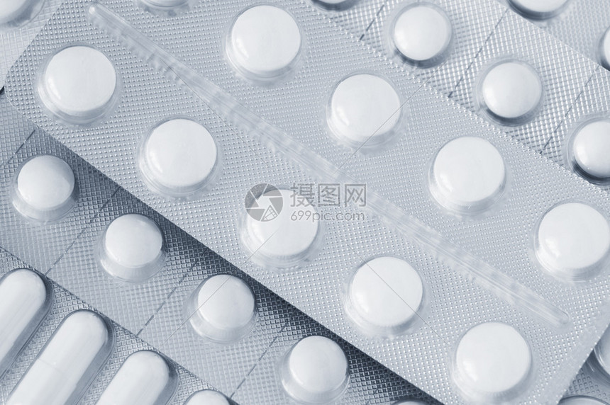 泡罩包装中的药丸特写高清图片下载-正版图片502836882-摄图网