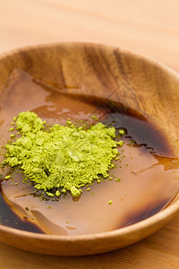 日本甜食加绿茶粉和黑糖图片