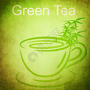 绿茶背景图片