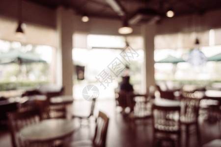 咖啡店和餐馆内室背景的抽象模糊和bokeh图片