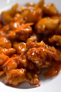 甜酸鸡亚洲美食背景图片