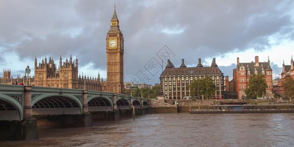 英国伦敦议会和大本两院的威斯图片
