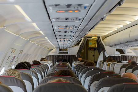 客舱高清图片飞机内部现代客机的客舱高清图片飞机内部现代客机的客舱