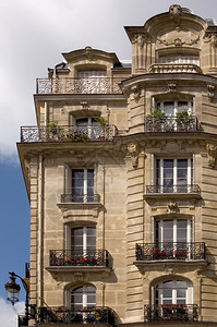 法国巴黎市内传统公寓楼法图片