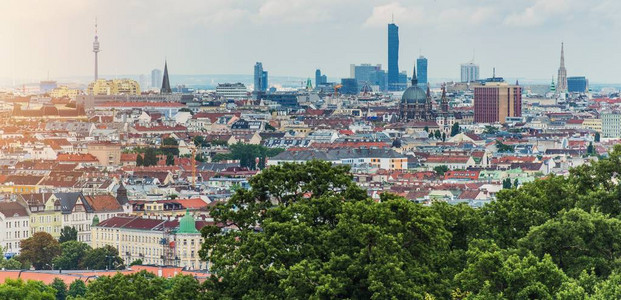 维也纳城市景象全景奥地利维也纳图片
