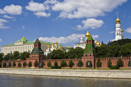 莫斯科克里姆林宫堡垒有大教堂和图片