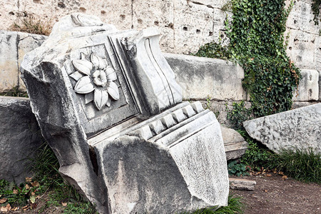 罗马论坛的废墟装饰图片
