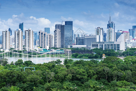 城市深圳鸟瞰图图片