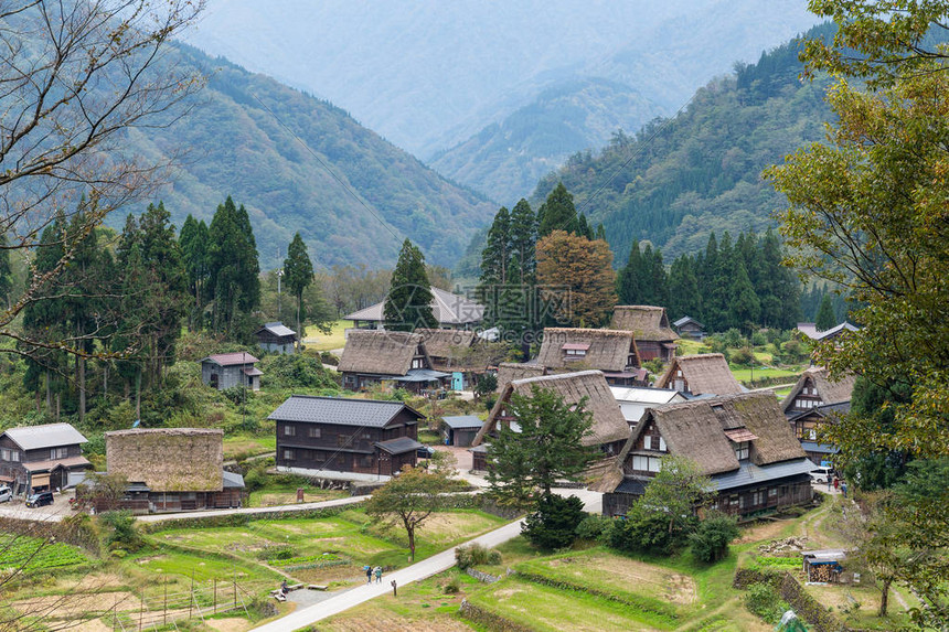 传统的白川乡老村图片