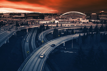 西雅图高速公路交汇点图片