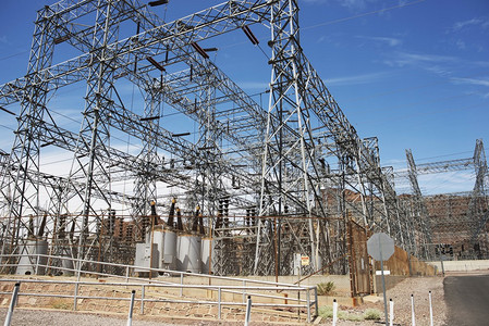 电力基础设施高压电站图片