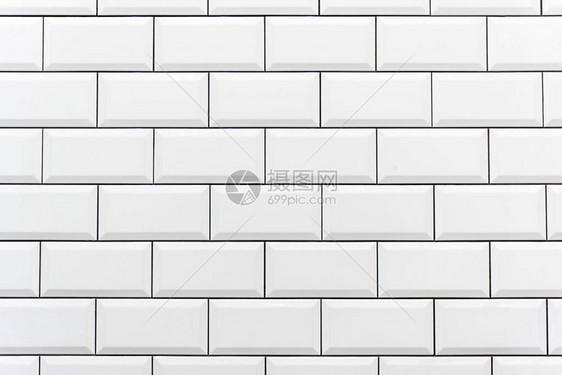 白色瓷砖墙的背景图片