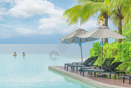 夏季旅行假期和假期概念酒店度假村带游泳池图片