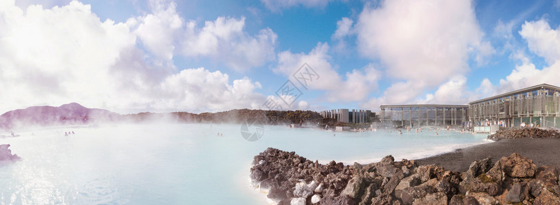 BlueLagoon著名的冰岛温泉和地热发图片
