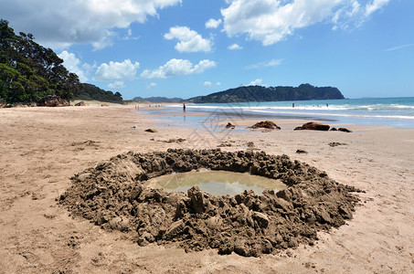 新西兰科罗曼德半岛东海岸水星湾热水海图片