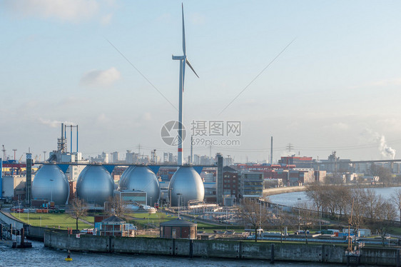 汉堡海水淡化厂港口金属蛋图片