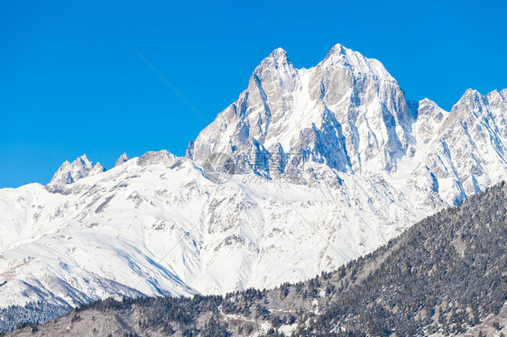 乌什巴雪山高加索图片