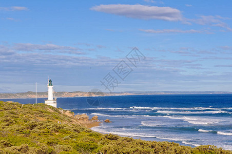 位于PortPhillipBay入口的维多利亚州隆斯代尔灯塔点是澳大利亚为数不多的图片