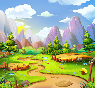 FairyLand视频游戏的数字CG艺术概念说明现实化图片