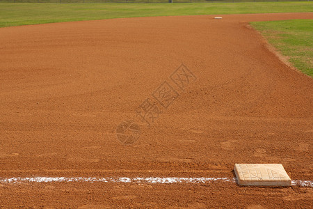棒球场三垒场外有复制空间图片