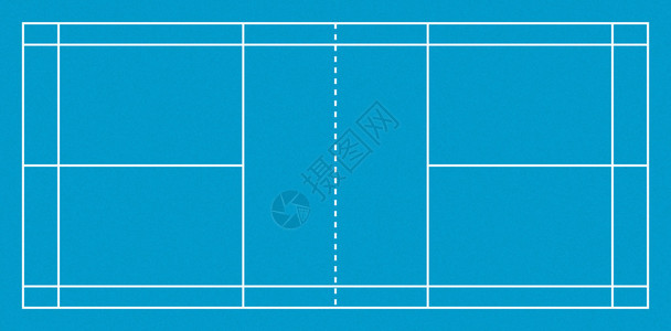 羽毛球场的插图图片