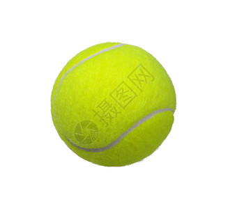 孤立在白色背景上的网球背景图片