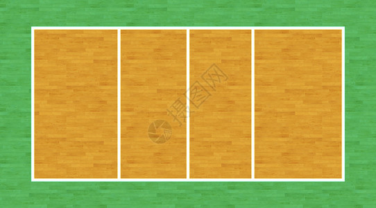 排球场的俯视图上面有标记背景图片