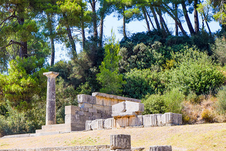 古代奥林匹亚的废墟奥林匹克图片