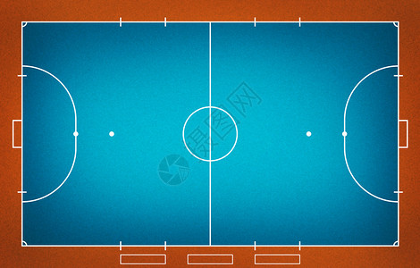 骑车竞赛Futsal室内插画