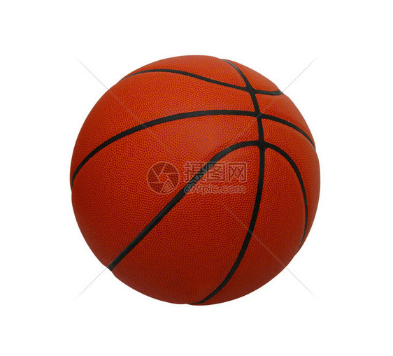 孤立在白色背景上的篮球图片
