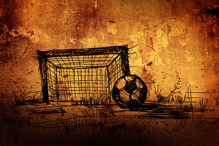 抽象背景的足球目标图片