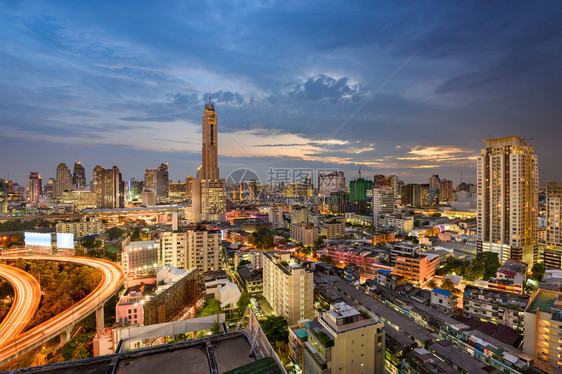 曼谷泰国城市天际线图片